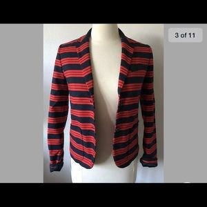 Gap red blue strip button Academy blazer size 4